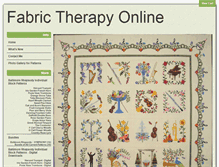 Tablet Screenshot of fabrictherapyonline.com